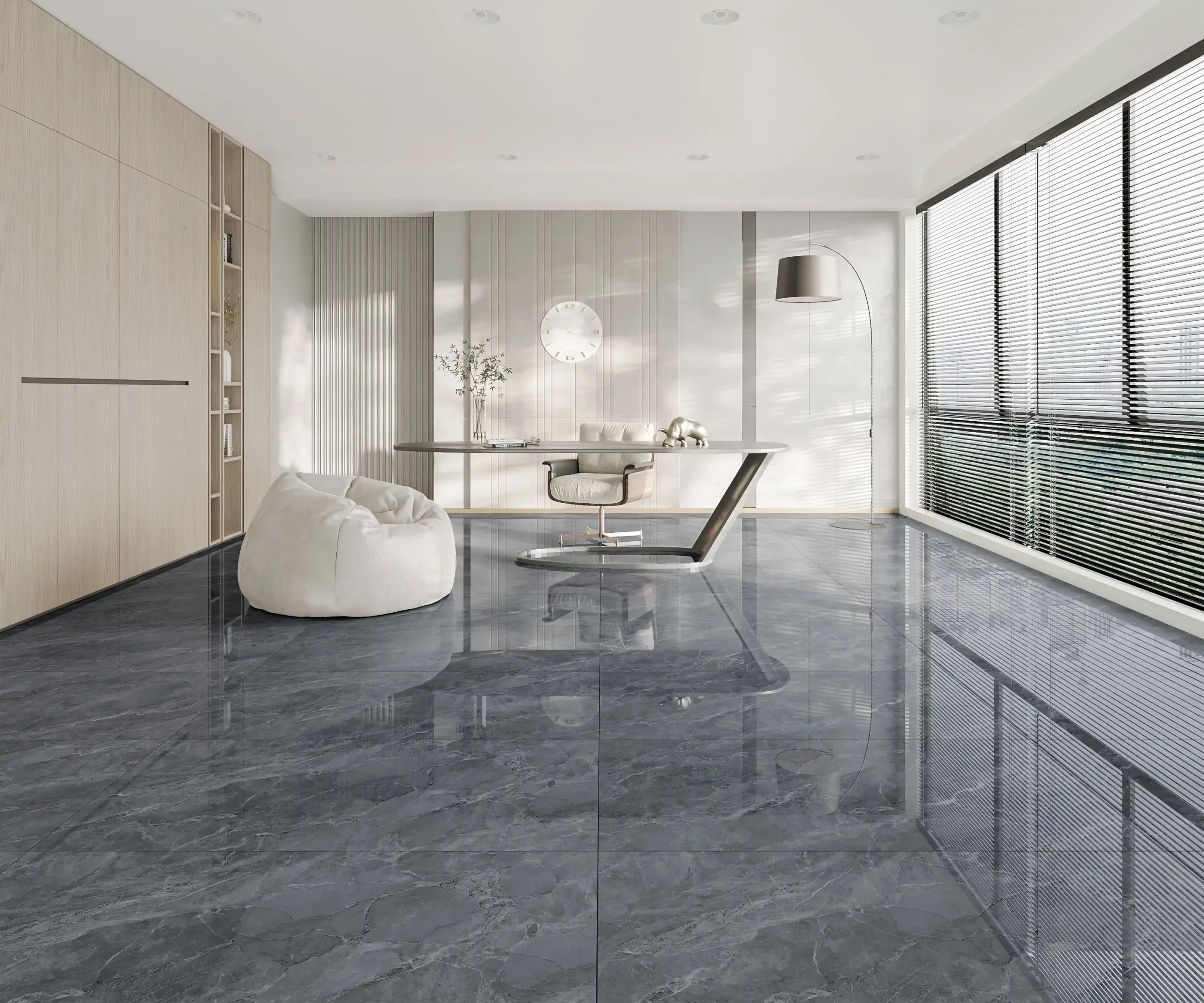 Hành lang lát gạch Travertine 9761 khổ 900×1800mm